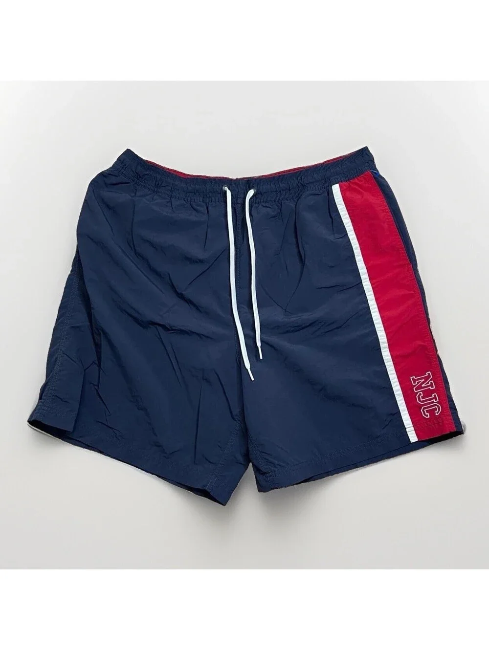 Nautica Jeans Co. Swim Trunks Navy Red XL Mesh Lined